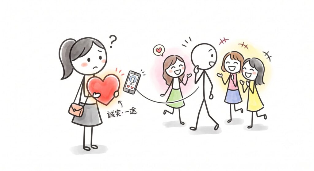 本来は一番魅力的。なのにアプリで「真面目・一途」が裏目に出るワケ