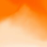 白からオレンジへ溶ける柔らかなグラデーション