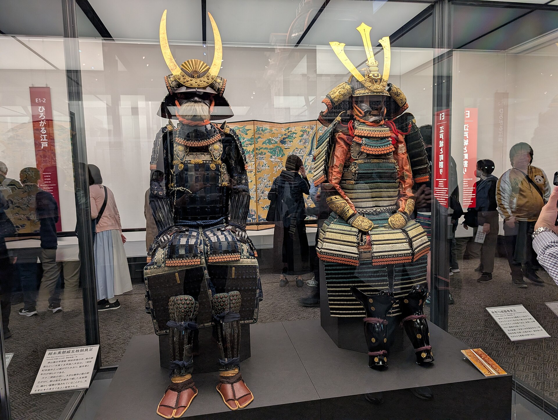 江戸東京博物館の甲冑の展示